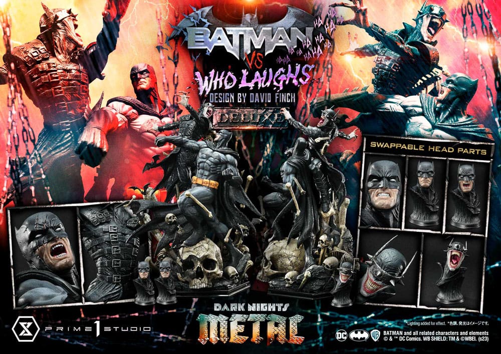 [PREORDINE] Dark Nights: Metal - Statua Batman VS Batman Who Laughs Deluxe Bonus 67 cm - Prime 1 Studio - Statue