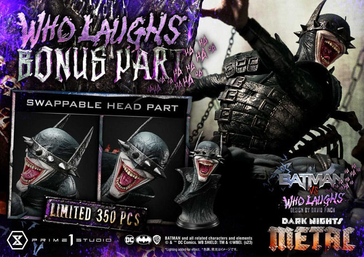 [PREORDINE] Dark Nights: Metal - Statua Batman VS Batman Who Laughs Deluxe Bonus 67 cm - Prime 1 Studio - Statue