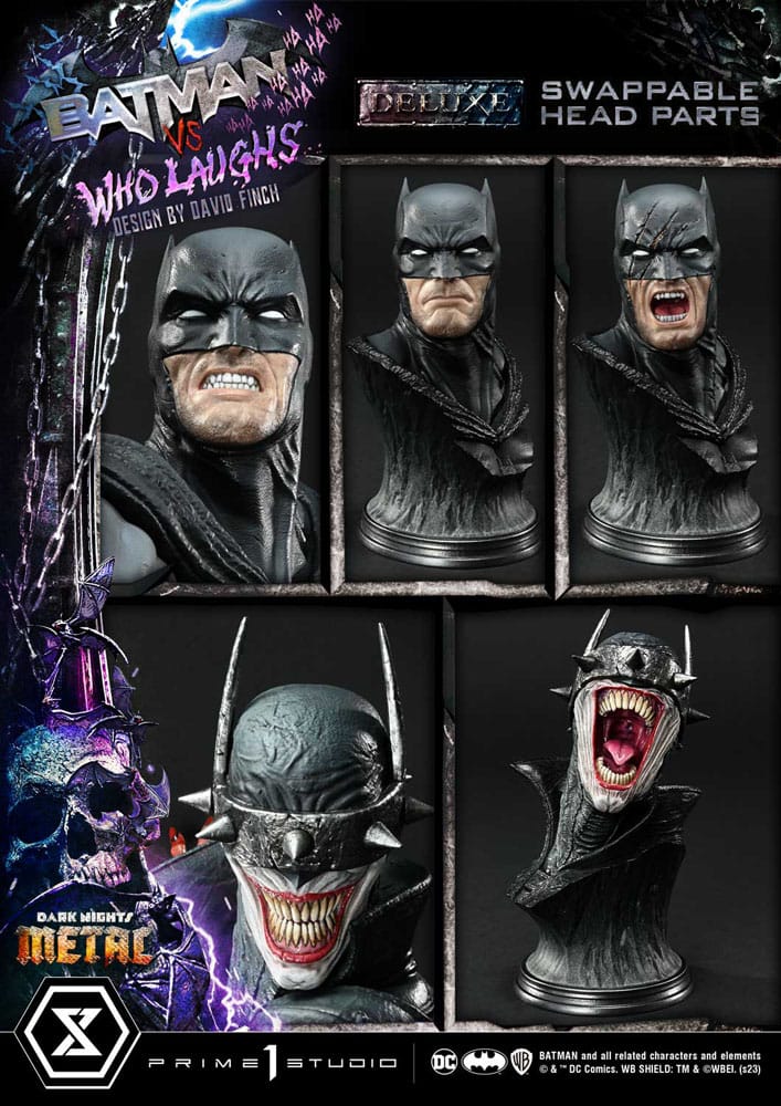 [PREORDINE] Dark Nights: Metal - Statua Batman VS Batman Who Laughs Deluxe Bonus 67 cm - Prime 1 Studio - Statue
