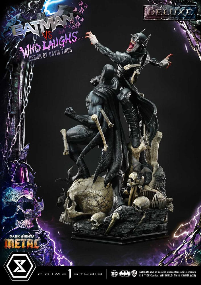 [PREORDINE] Dark Nights: Metal - Statua Batman VS Batman Who Laughs Deluxe Bonus 67 cm - Prime 1 Studio - Statue