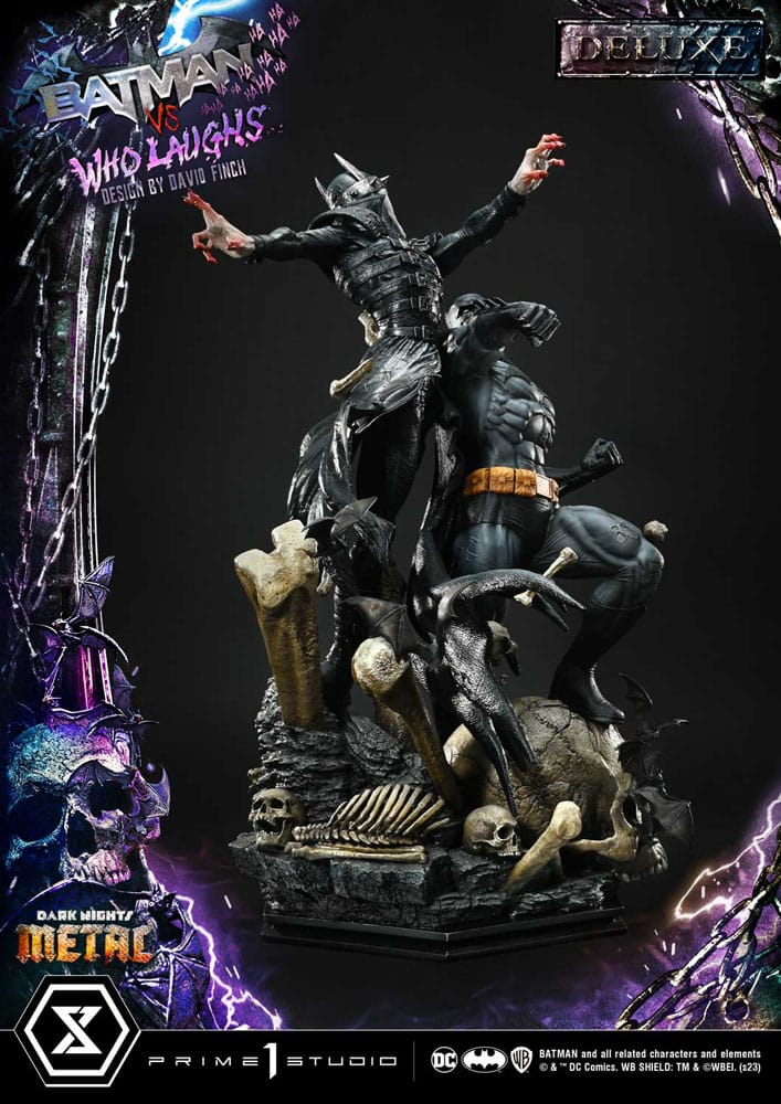 [PREORDINE] Dark Nights: Metal - Statua Batman VS Batman Who Laughs Deluxe Bonus 67 cm - Prime 1 Studio - Statue