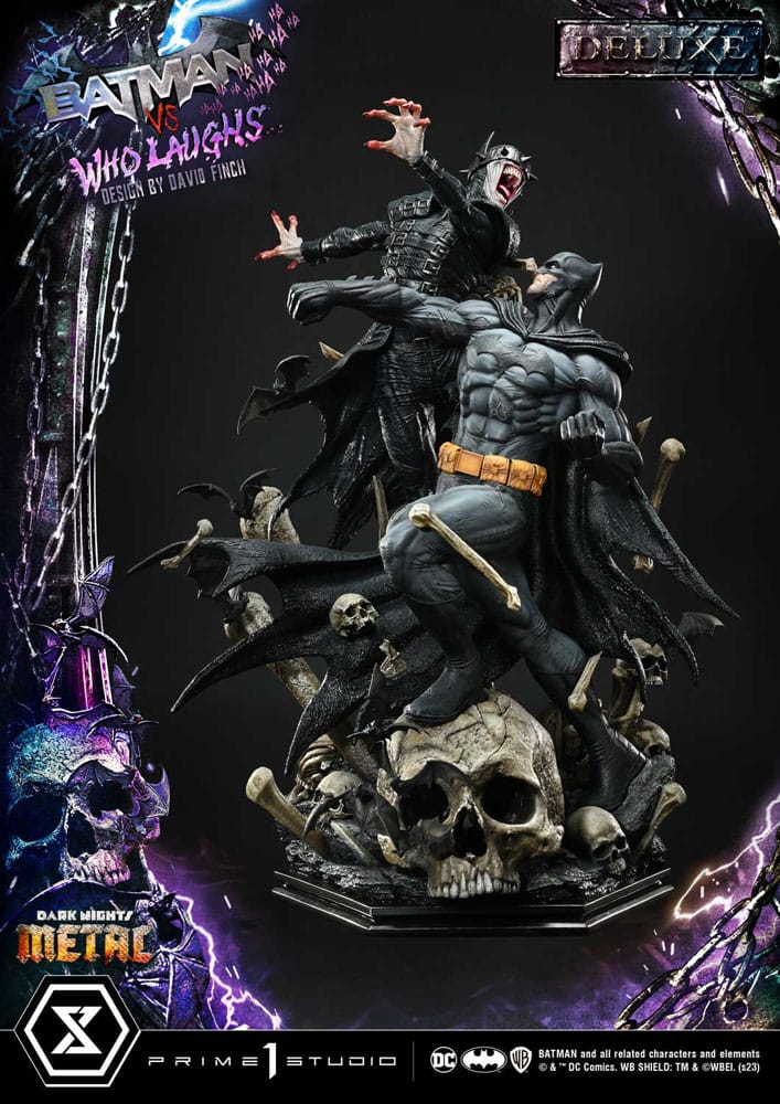 [PREORDINE] Dark Nights: Metal - Statua Batman VS Batman Who Laughs Deluxe Bonus 67 cm - Prime 1 Studio - Statue