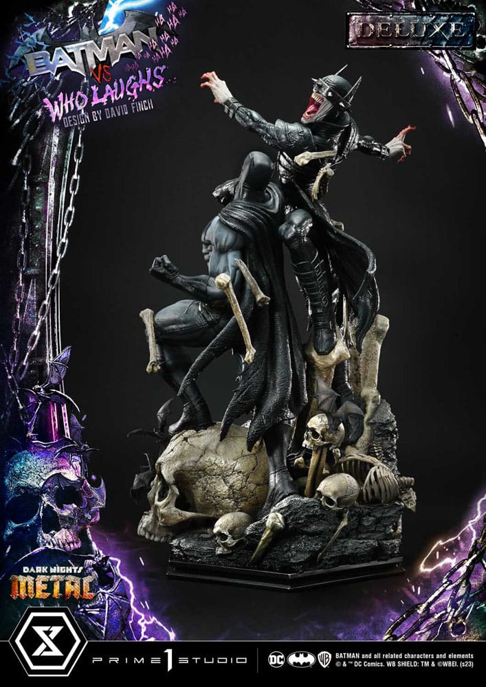 [PREORDINE] Dark Nights: Metal - Statua Batman VS Batman Who Laughs Deluxe Bonus 67 cm - Prime 1 Studio - Statue