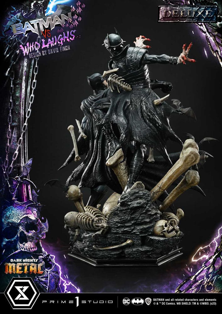[PREORDINE] Dark Nights: Metal - Statua Batman VS Batman Who Laughs Deluxe Bonus 67 cm - Prime 1 Studio - Statue