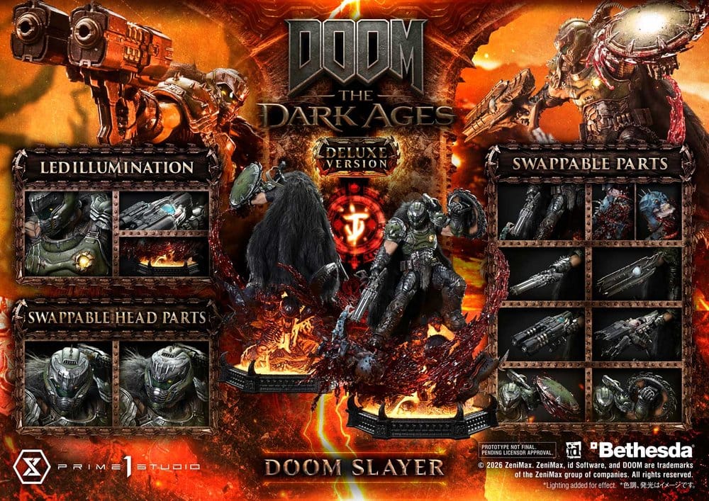 [PREORDINE] DOOM: The Dark Ages - Statua Ultimate Premium Masterline 1/4 DOOM Slayer Deluxe 77 cm - Prime 1 Studio - Statue