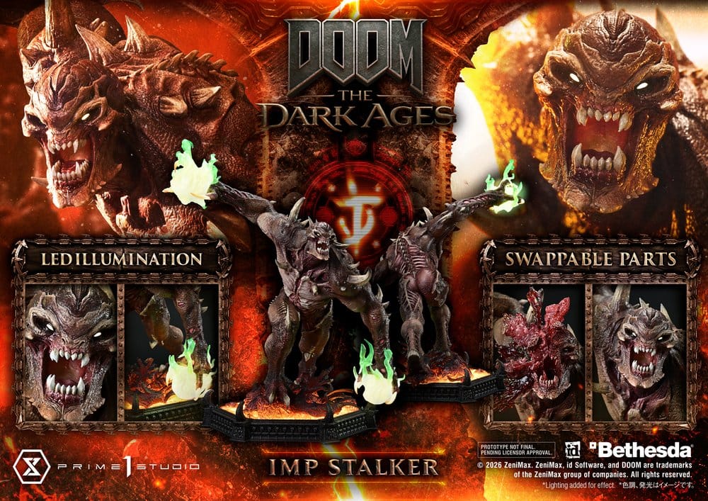 [PREORDINE] DOOM: The Dark Ages - Statua Imp Stalker Ultimate Premium Masterline 1/4 (77 cm) - Prime 1 Studio - Statue