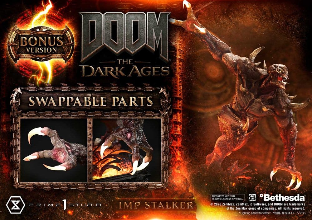 [PREORDINE] DOOM: The Dark Ages - Statua Imp Stalker Bonus Version 1/4 - 77 cm - Prime 1 Studio - Statue