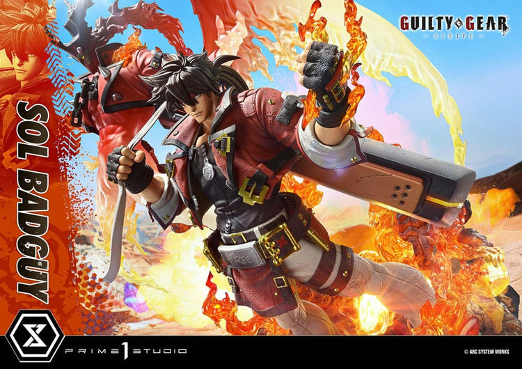 [PREORDINE] Guilty Gear Strive Statua 1/4 Sol Badguy Ultimate Premium Masterline 82 cm - Prime 1 Studio - Statue
