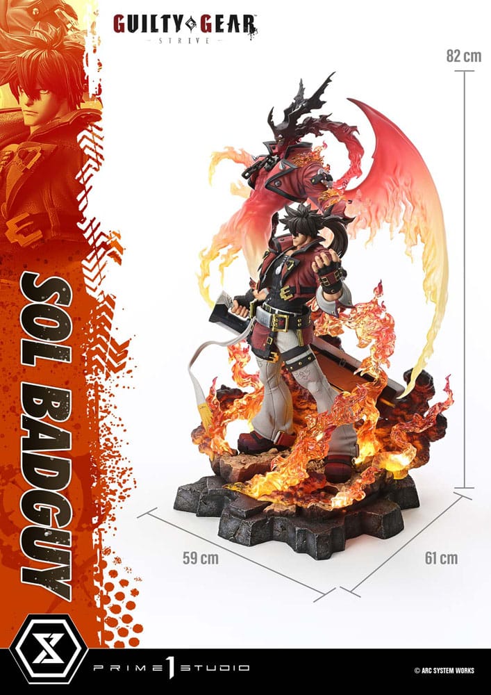 [PREORDINE] Guilty Gear Strive Statua 1/4 Sol Badguy Ultimate Premium Masterline 82 cm - Prime 1 Studio - Statue