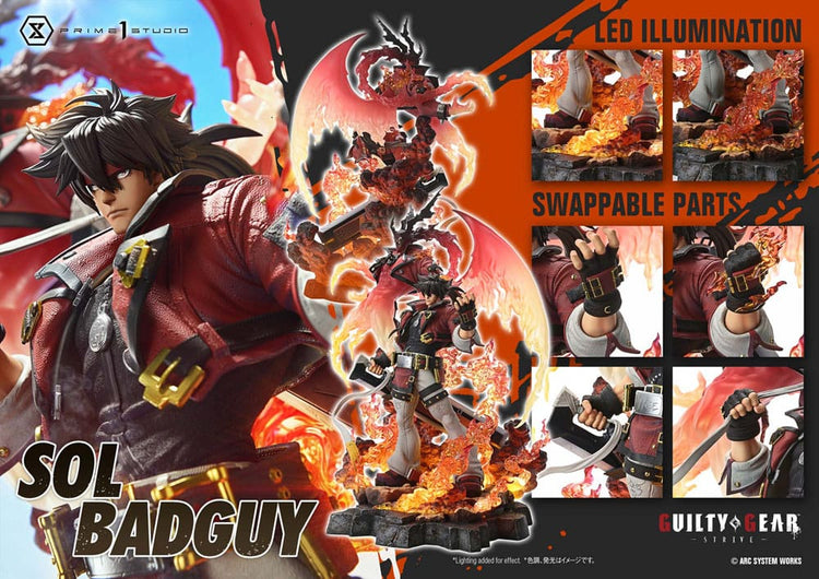 [PREORDINE] Guilty Gear Strive - Statua Ultimate Premium Masterline 1/4 Sol Badguy Bonus Version 82 cm - Prime 1 Studio - Statue