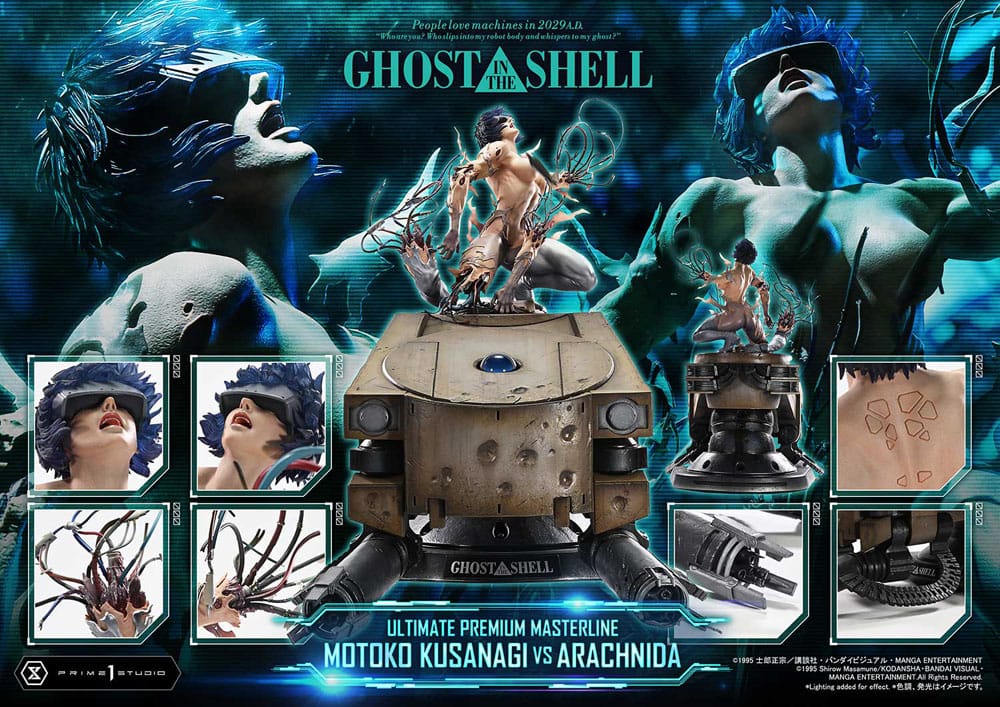 [PREORDINE] Ghost in the Shell Statua 1/4 Motoko Kusanagi vs Arachnida 68 cm - Prime 1 Studio - Statue