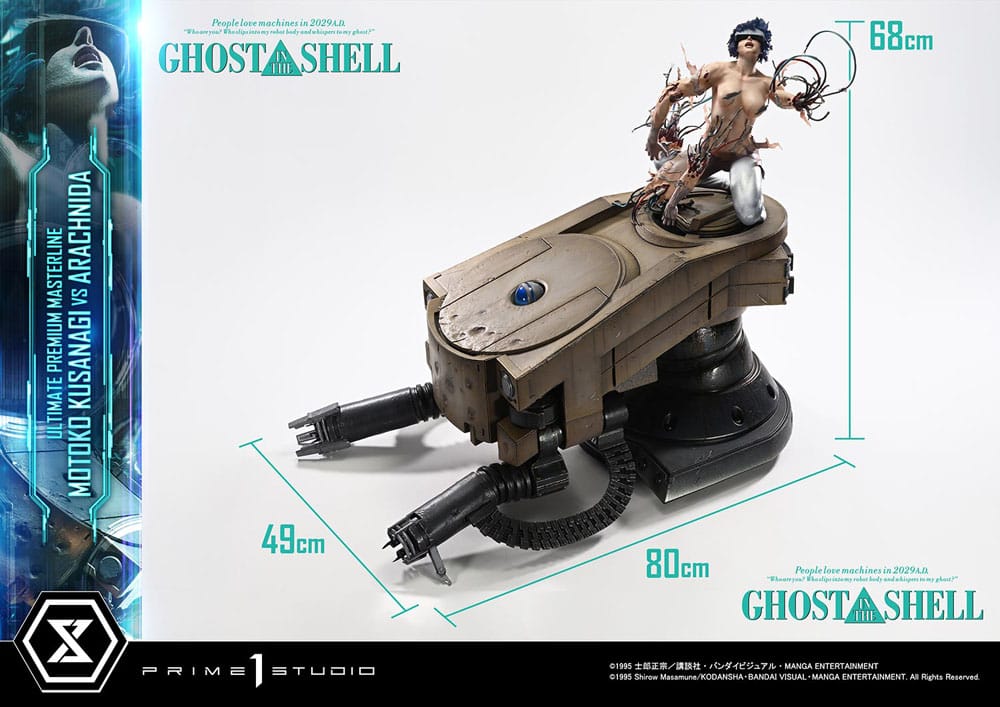 [PREORDINE] Ghost in the Shell Statua 1/4 Motoko Kusanagi vs Arachnida 68 cm - Prime 1 Studio - Statue
