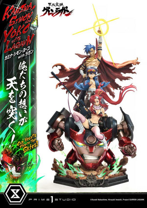 [PREORDINE] Statua Gurren Lagann Ultimate Premium Masterline 1/4: Kamina, Simon & Yoko con Lagann 97 cm - Prime 1 Studio - Statue