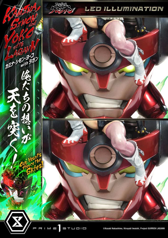 [PREORDINE] Statua Gurren Lagann Ultimate Premium Masterline 1/4: Kamina, Simon & Yoko con Lagann 97 cm - Prime 1 Studio - Statue
