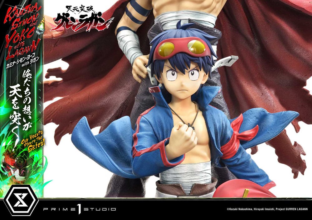 [PREORDINE] Statua Gurren Lagann Ultimate Premium Masterline 1/4: Kamina, Simon & Yoko con Lagann 97 cm - Prime 1 Studio - Statue