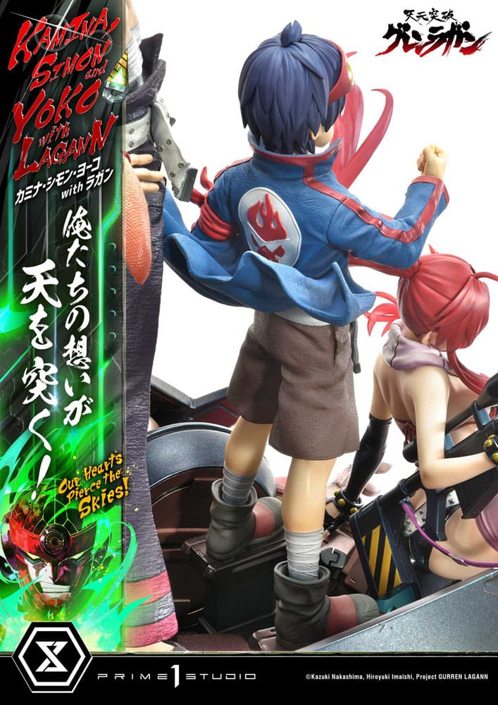 [PREORDINE] Statua Gurren Lagann Ultimate Premium Masterline 1/4: Kamina, Simon & Yoko con Lagann 97 cm - Prime 1 Studio - Statue
