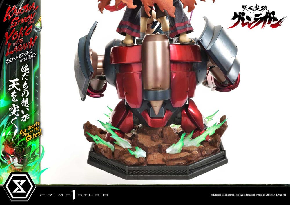 [PREORDINE] Statua Gurren Lagann Ultimate Premium Masterline 1/4: Kamina, Simon & Yoko con Lagann 97 cm - Prime 1 Studio - Statue