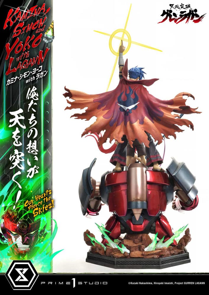 [PREORDINE] Statua Gurren Lagann Ultimate Premium Masterline 1/4 Kamina, Simon & Yoko Deluxe Bonus 97 cm - Prime 1 Studio - Statue