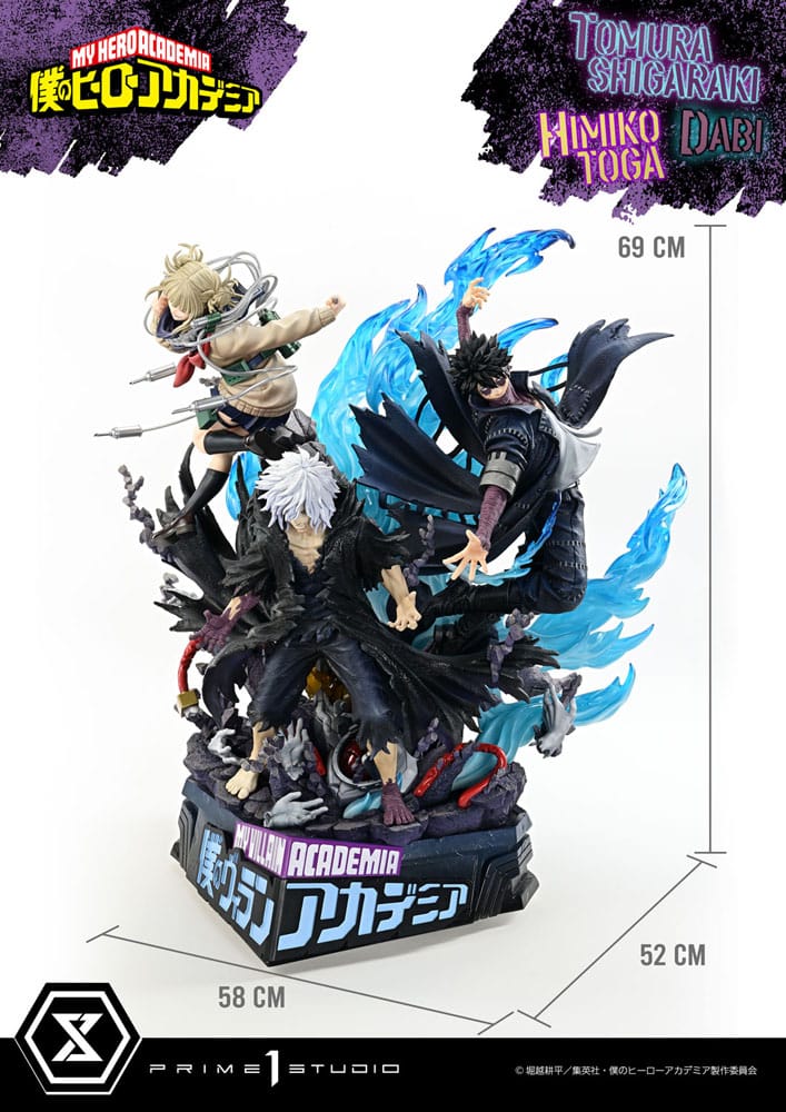 [PREORDINE] My Hero Academia Statua Ultimate Premium Masterline: Tomura Shigaraki, Dabi & Himiko Toga 69 cm - Prime 1 Studio - Statue