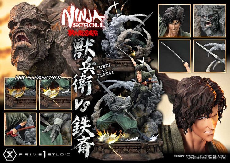 [PREORDINE] Statua Ninja Scroll Ultimate Premium Masterline 1/4 Jubei vs Tessai 101 cm - Prime 1 Studio - Statue