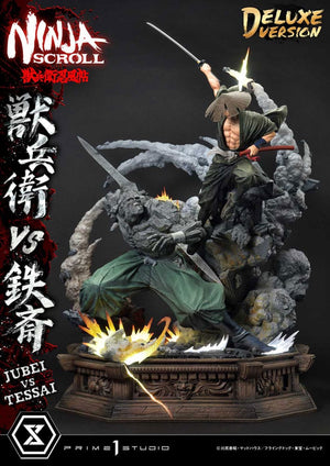 [PREORDINE] Ninja Scroll Statua Ultimate Premium Masterline 1/4 Jubei vs Tessai Deluxe Bonus Version 101 cm - Prime 1 Studio - Statue