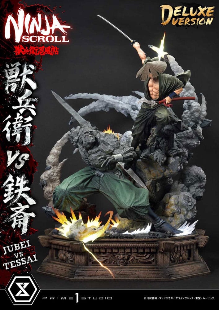 [PREORDINE] Ninja Scroll Statua Ultimate Premium Masterline 1/4 Jubei vs Tessai Deluxe Bonus Version 101 cm - Prime 1 Studio - Statue