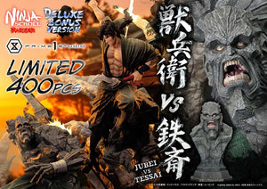 [PREORDINE] Ninja Scroll Statua Ultimate Premium Masterline 1/4 Jubei vs Tessai Deluxe Bonus Version 101 cm - Prime 1 Studio - Statue