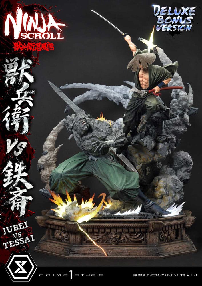 [PREORDINE] Ninja Scroll Statua Ultimate Premium Masterline 1/4 Jubei vs Tessai Deluxe Bonus Version 101 cm - Prime 1 Studio - Statue