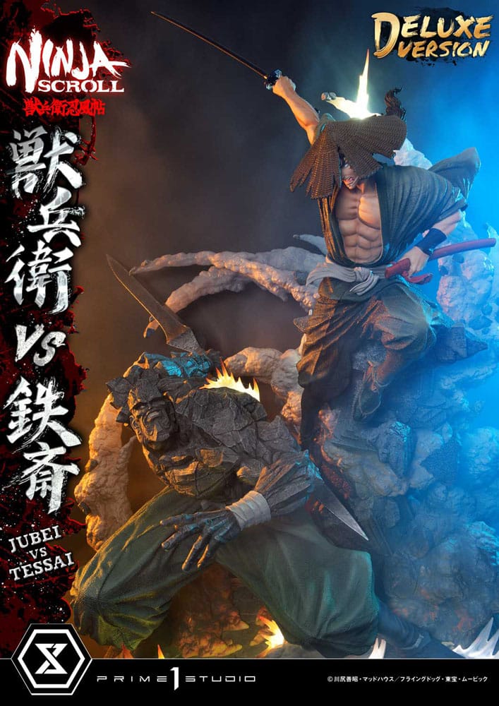 [PREORDINE] Ninja Scroll Statua Ultimate Premium Masterline 1/4 Jubei vs Tessai Deluxe Bonus Version 101 cm - Prime 1 Studio - Statue