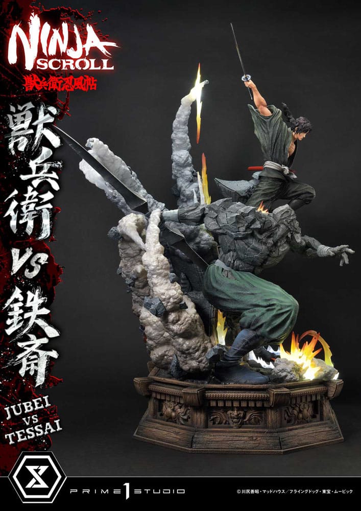 [PREORDINE] Ninja Scroll Statua Ultimate Premium Masterline 1/4 Jubei vs Tessai Deluxe Bonus Version 101 cm - Prime 1 Studio - Statue