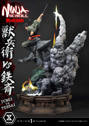 [PREORDINE] Ninja Scroll Statua Ultimate Premium Masterline 1/4 Jubei vs Tessai Deluxe Bonus Version 101 cm - Prime 1 Studio - Statue