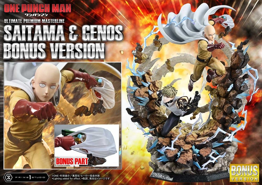 [PREORDINE] Statua One-Punch Man Saitama & Genos DX Bonus Version 1/4 - Prime 1 Studio - Prime 1 Studio - Statue