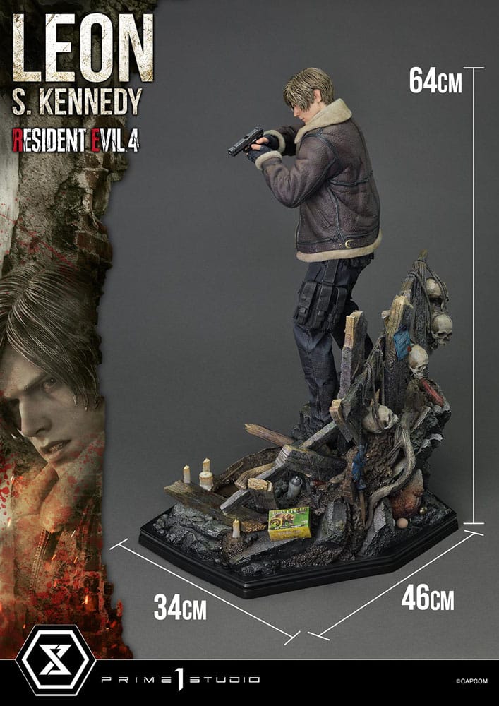 [PREORDINE] Statua Resident Evil 4 Leon S. Kennedy Bonus Ver. 1/4 Prime 1 Studio 64 cm - Prime 1 Studio - Statue