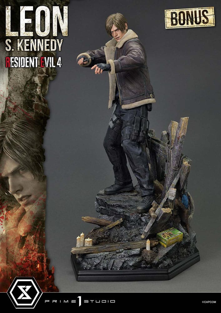 [PREORDINE] Statua Resident Evil 4 Leon S. Kennedy Bonus Ver. 1/4 Prime 1 Studio 64 cm - Prime 1 Studio - Statue