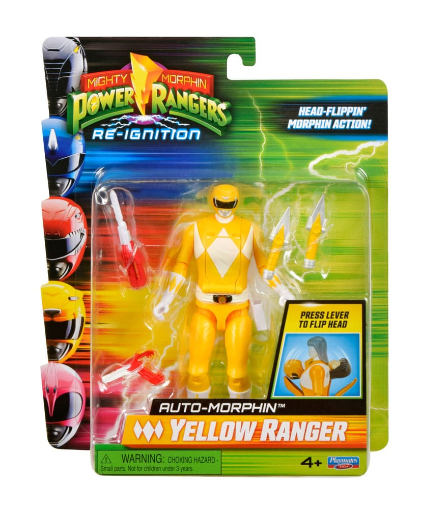 [PREORDER] Mighty Morphin Power Rangers Action Figure Auto-Morphin Yellow Ranger 12 cm