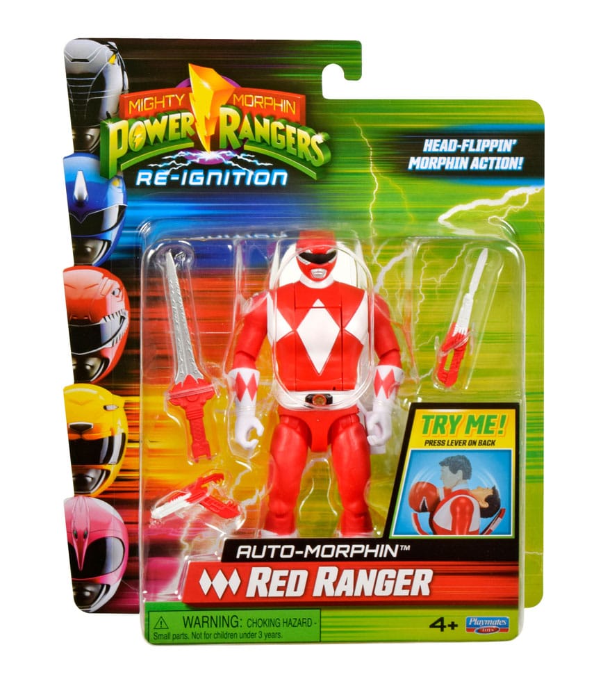[PREORDER] Mighty Morphin Power Rangers Action Figure Auto-Morphin Red Ranger 12 cm