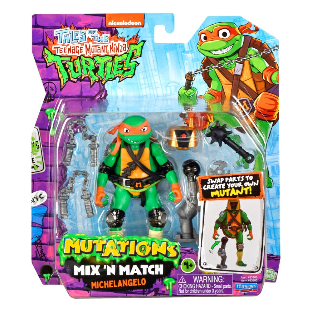 [PREORDER] Tales of the Teenage Mutant Ninja Turtles Mix 'n Match Action Figure Michelangelo 12 cm