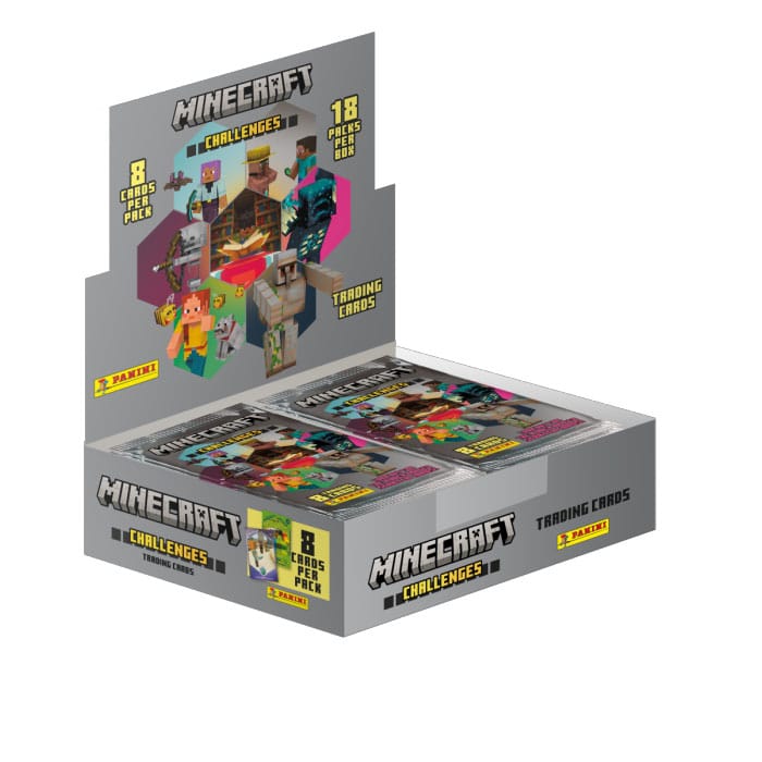 [PREORDER] MINECRAFT - Panini Display 18 Pochette 8 Trading cards