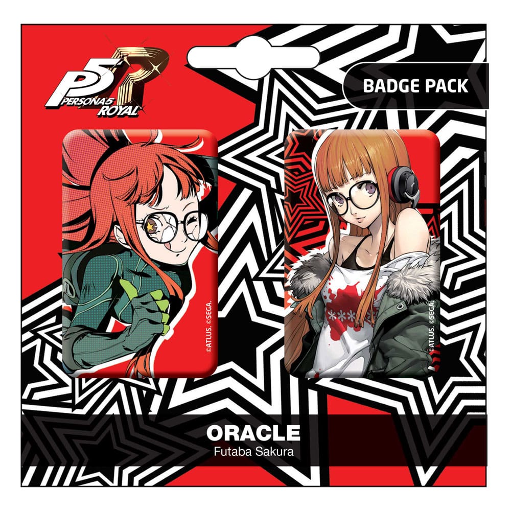 [PREORDER] Persona 5 Royal Pin Badges 2-Pack Oracle / Futaba Sakura