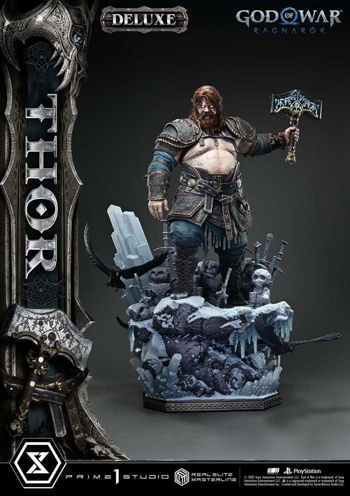 [PREORDINE] God of War: Ragnarök Statua Real Elite Masterline 1/3 Thor Deluxe Bonus Version 105 cm - Prime 1 Studio - Statue