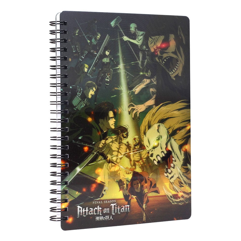 [PREORDER] Attack on Titan Notebook with 3D-Effect Struggle
