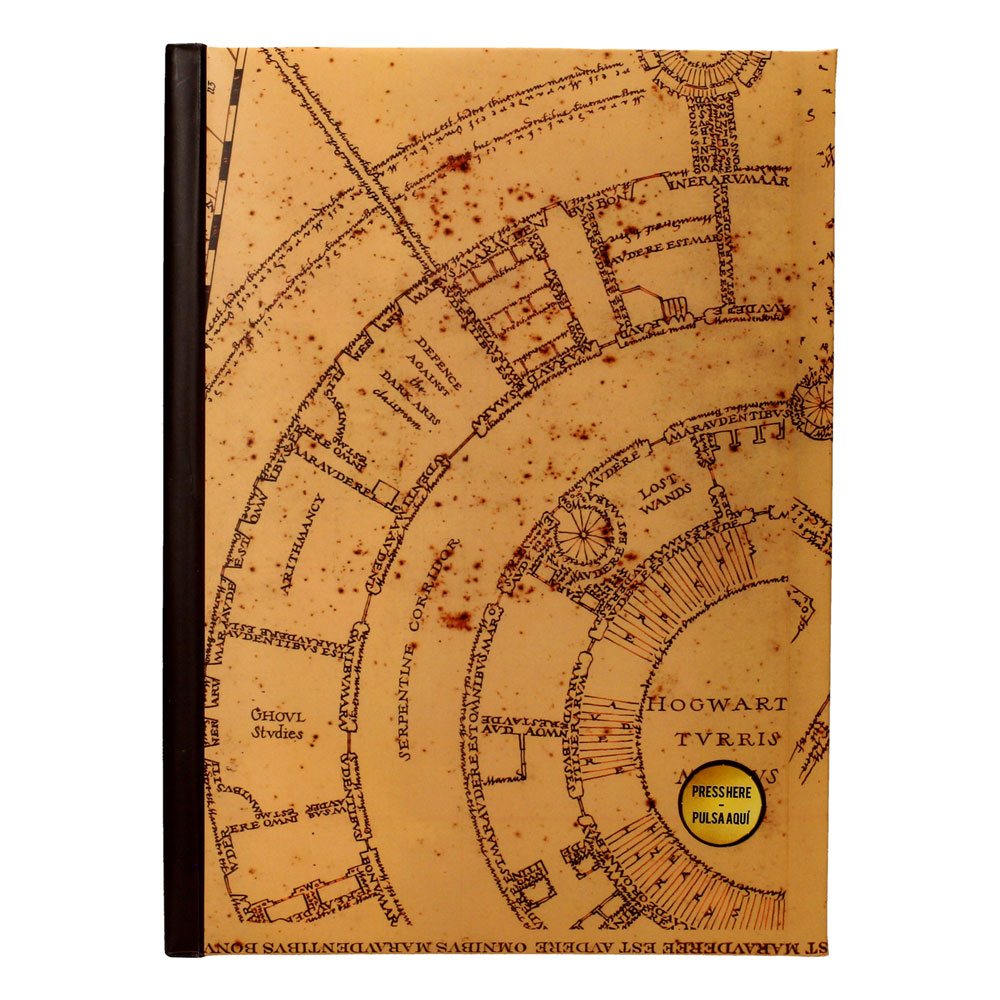 HARRY POTTER - Marauder's Map - Notebook with Light "15x25x3cm"