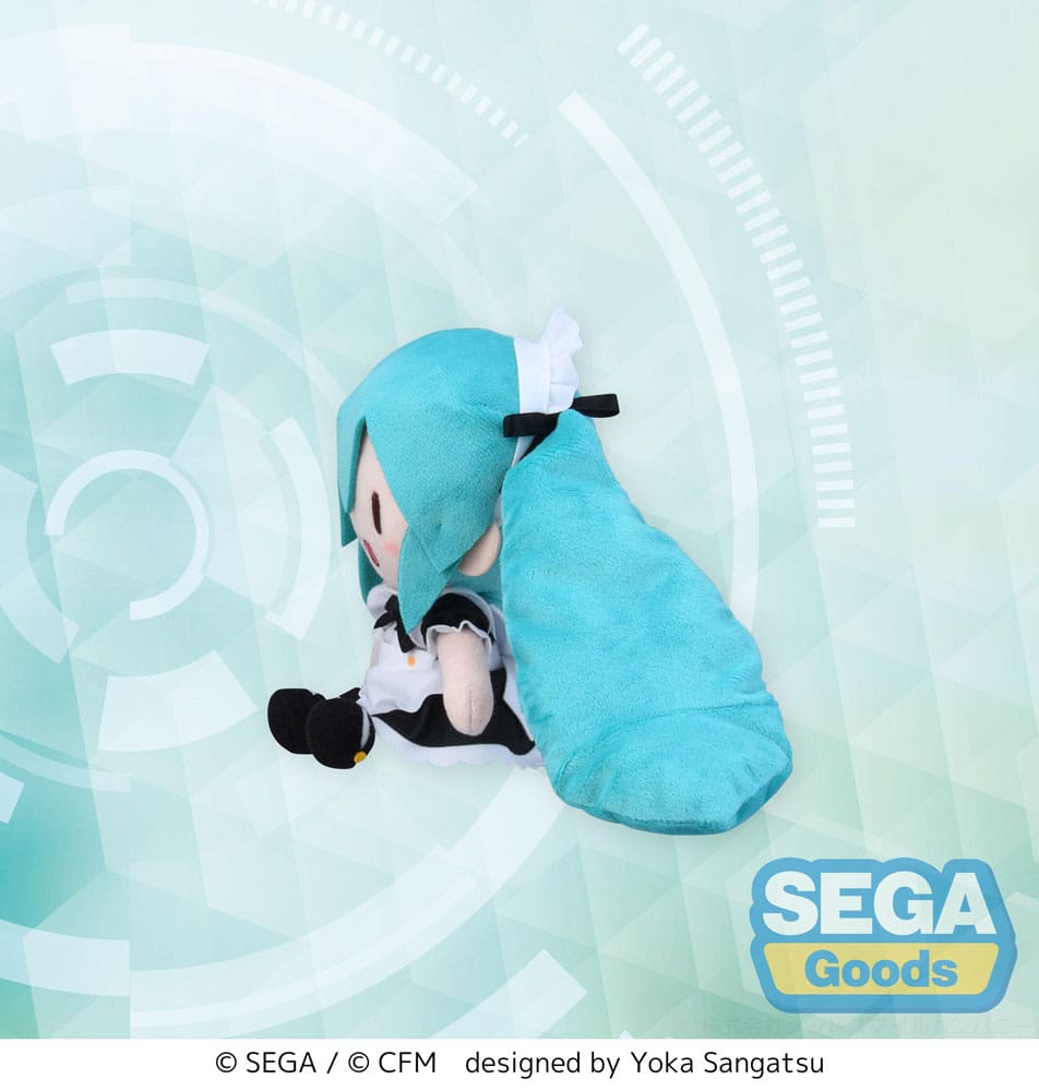 [PREORDER] Hatsune Miku Project Diva Arcade Fuwa Petit Mini Plush Figure Miku Maid Ver. (EX) 16 cm