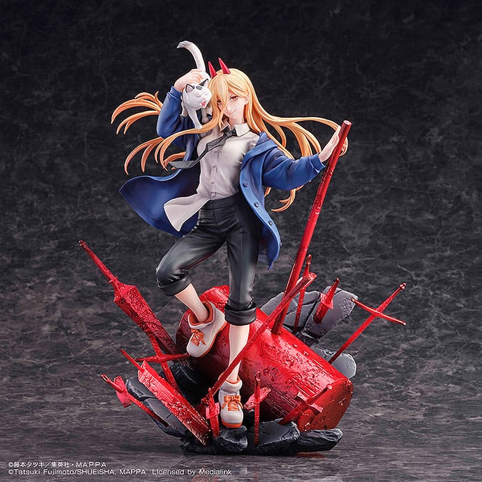 CHAINSAW MAN - Power & Meowy - Statue 28cm
