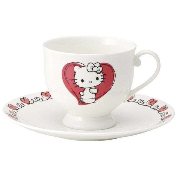 HELLO KITTY - Hello Kitty - Cup and saucer "Bone China" 240ml