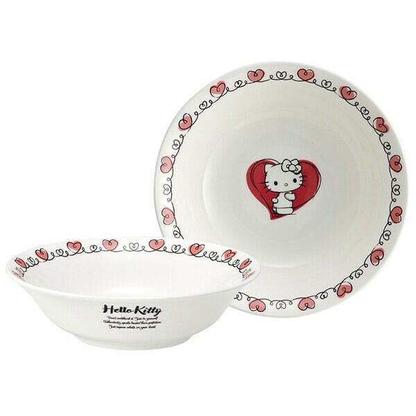 HELLO KITTY - Hello Kitty - Deep plate "Bone China" 16.7x4.5cm