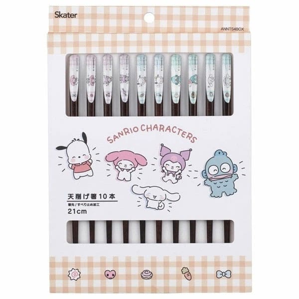 SANRIO - Set of 10 collectible chopsticks 21cm