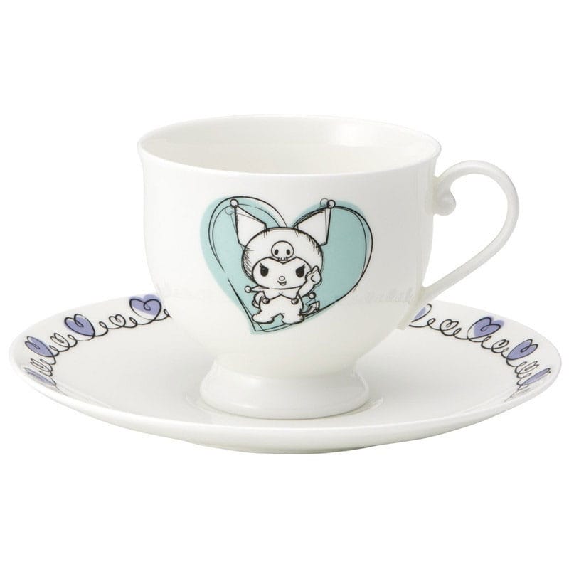 HELLO KITTY - Kuromi - Cup and saucer "Bone China" 240ml