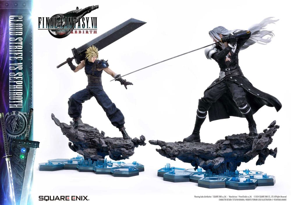 [PREORDINE] Final Fantasy VII Rebirth Statua 2-Pack 1/4 Cloud Strife vs Sephiroth 69 cm - Square-Enix - Statue