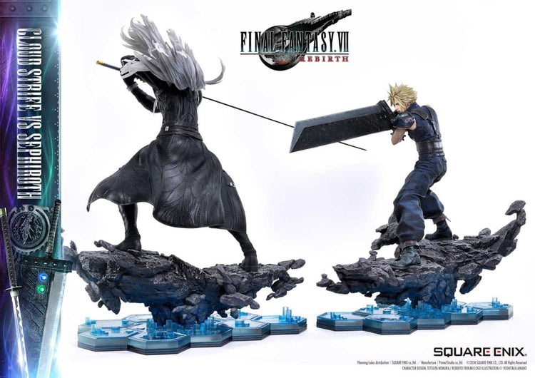 [PREORDINE] Final Fantasy VII Rebirth Statua 2-Pack 1/4 Cloud Strife vs Sephiroth 69 cm - Square-Enix - Statue